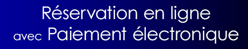 Réservation en ligne et paiement électronique